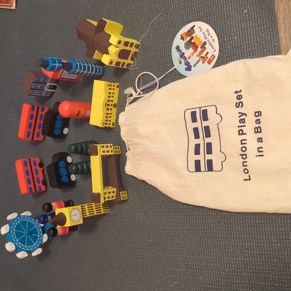 London toy block bag set NWT